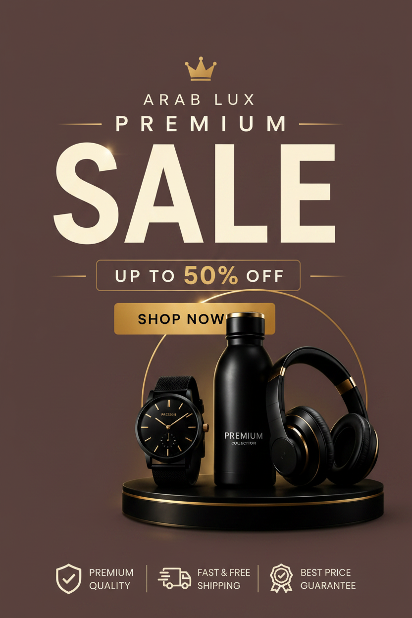 Arab Lux Premium Sale Mobile Banner